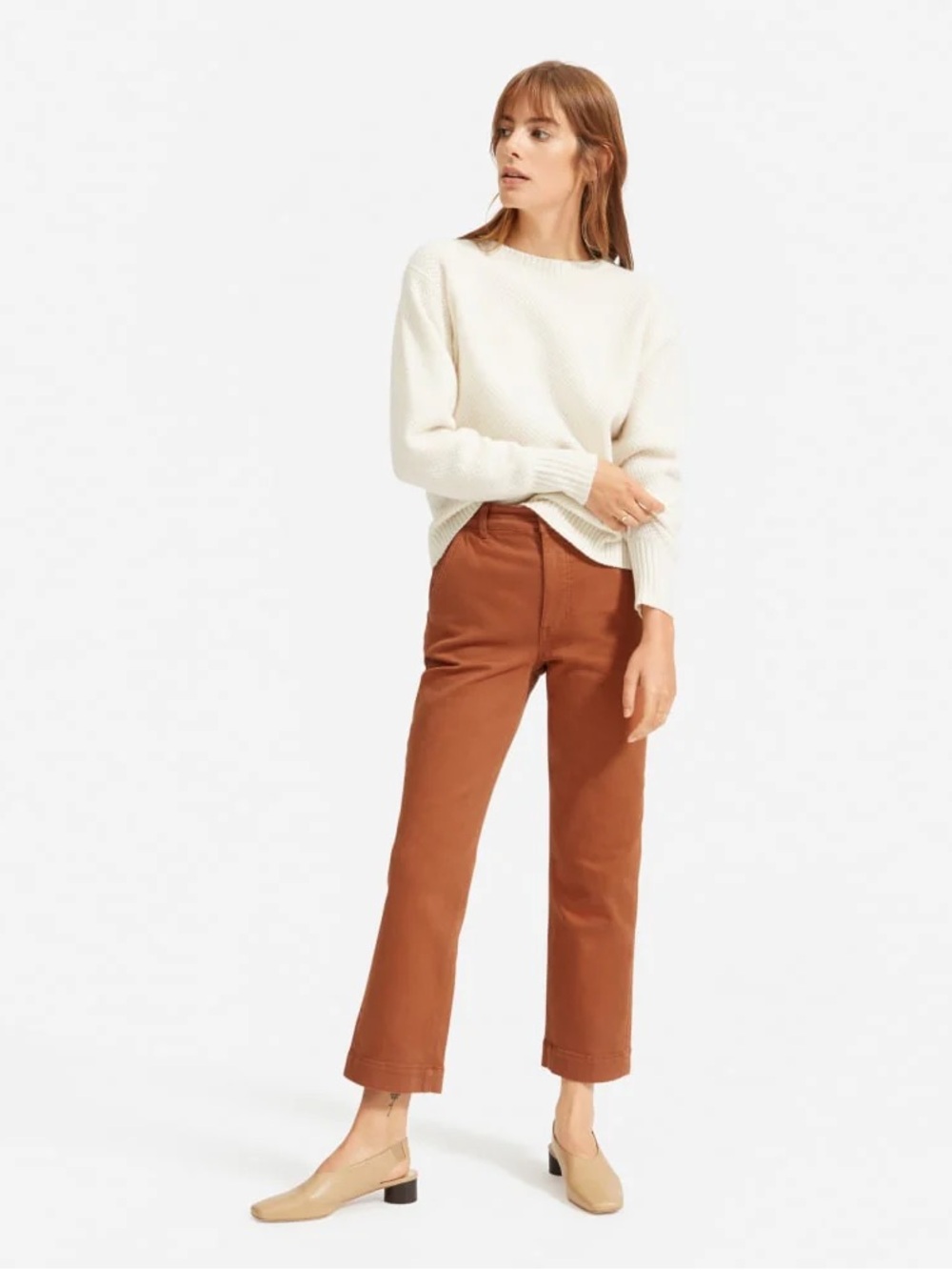 Everlane Straight Leg Crop Pants